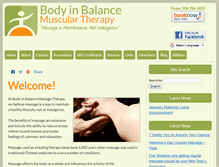 Tablet Screenshot of bodyinbalancema.com